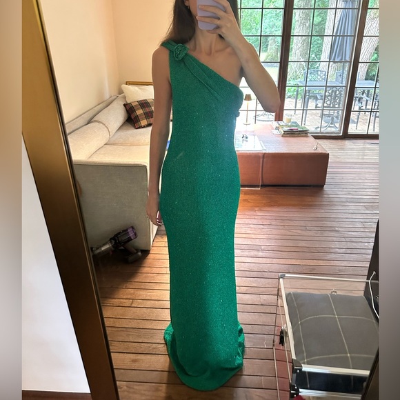 Runaway the Label Silvia Dress Emerald Green / Quality Fabric / XXS Gown Maxi - Picture 3 of 8